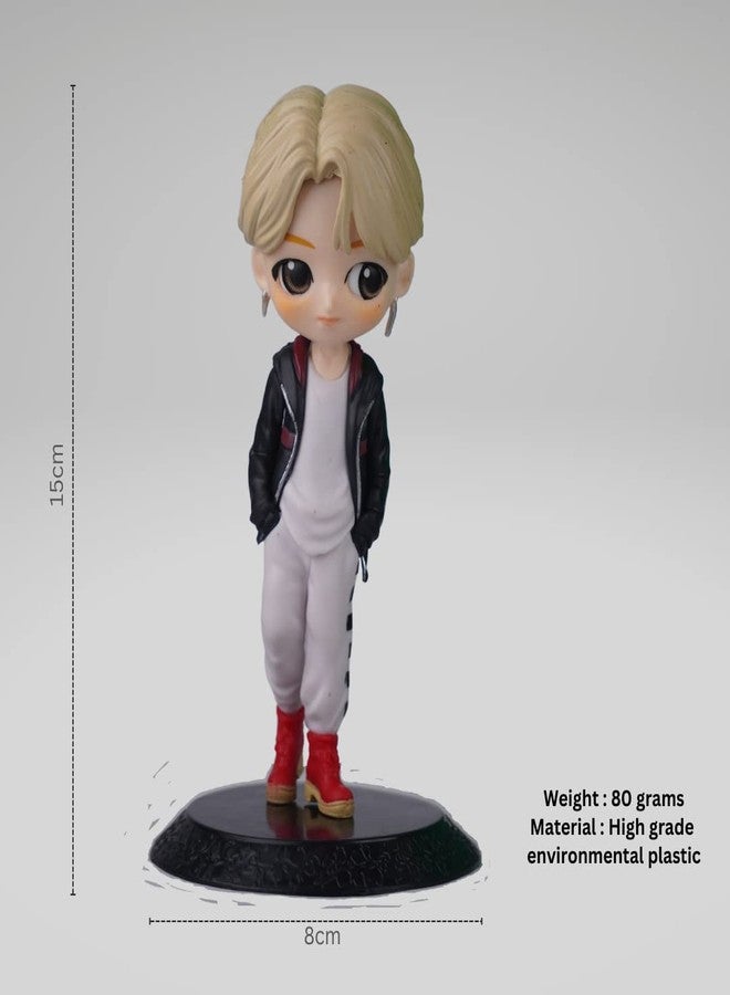 Offo BTS Action Figure [15cm]| Lightweight Attractive Durable Toy Figures for Home Decors Office Desk and Study Table (Jimin Action Figure) - Image 2